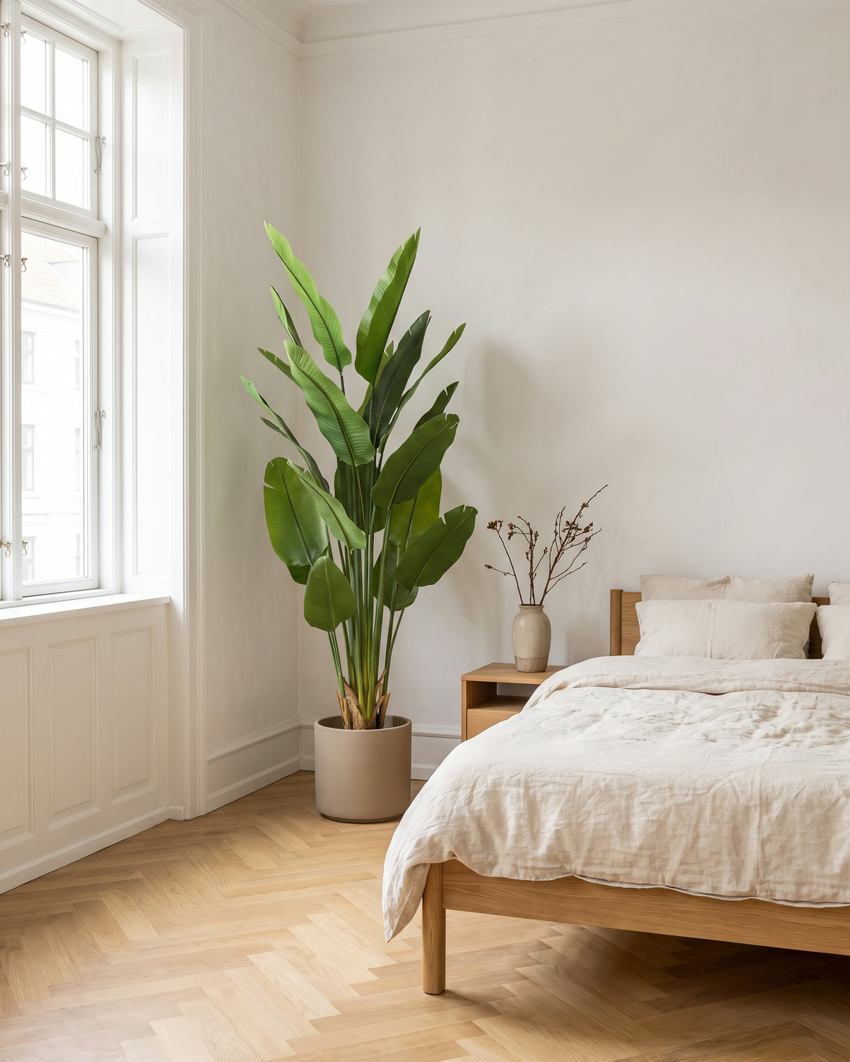 Strelitzia | 180 cm in a bright Scandinavian interior