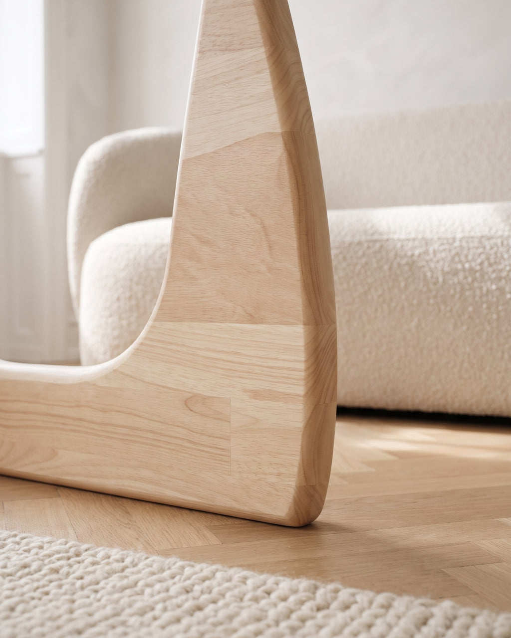 Elara Coffee Table, Oak (90 x 65 cm) close-up detail